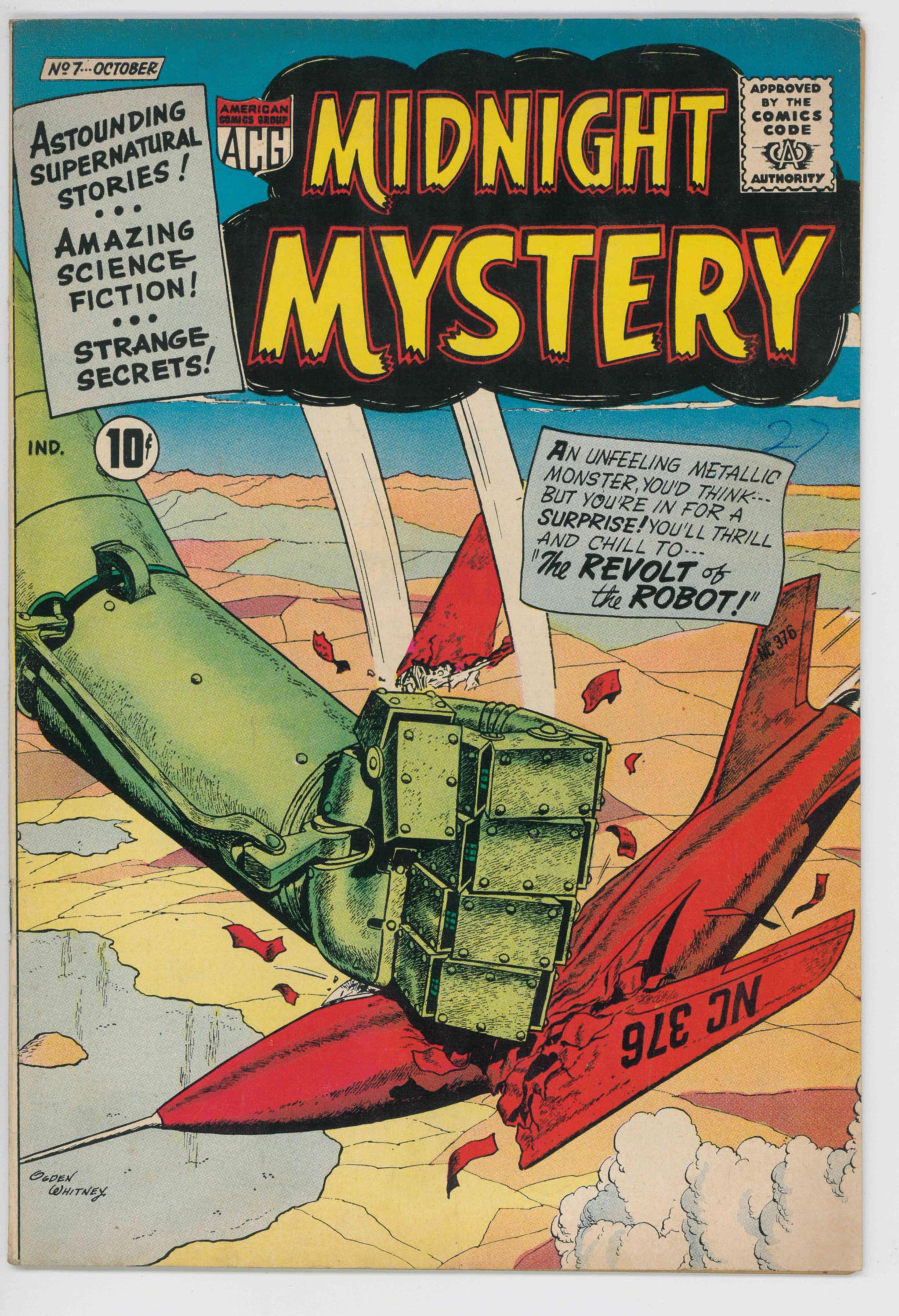 MIDNIGHT MYSTERY (1961) #7 (VG/FN)