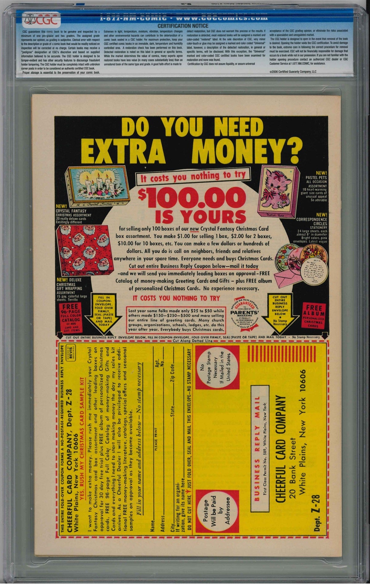 CGC AMAZING SPIDER-MAN (1963) #100 (9.2)