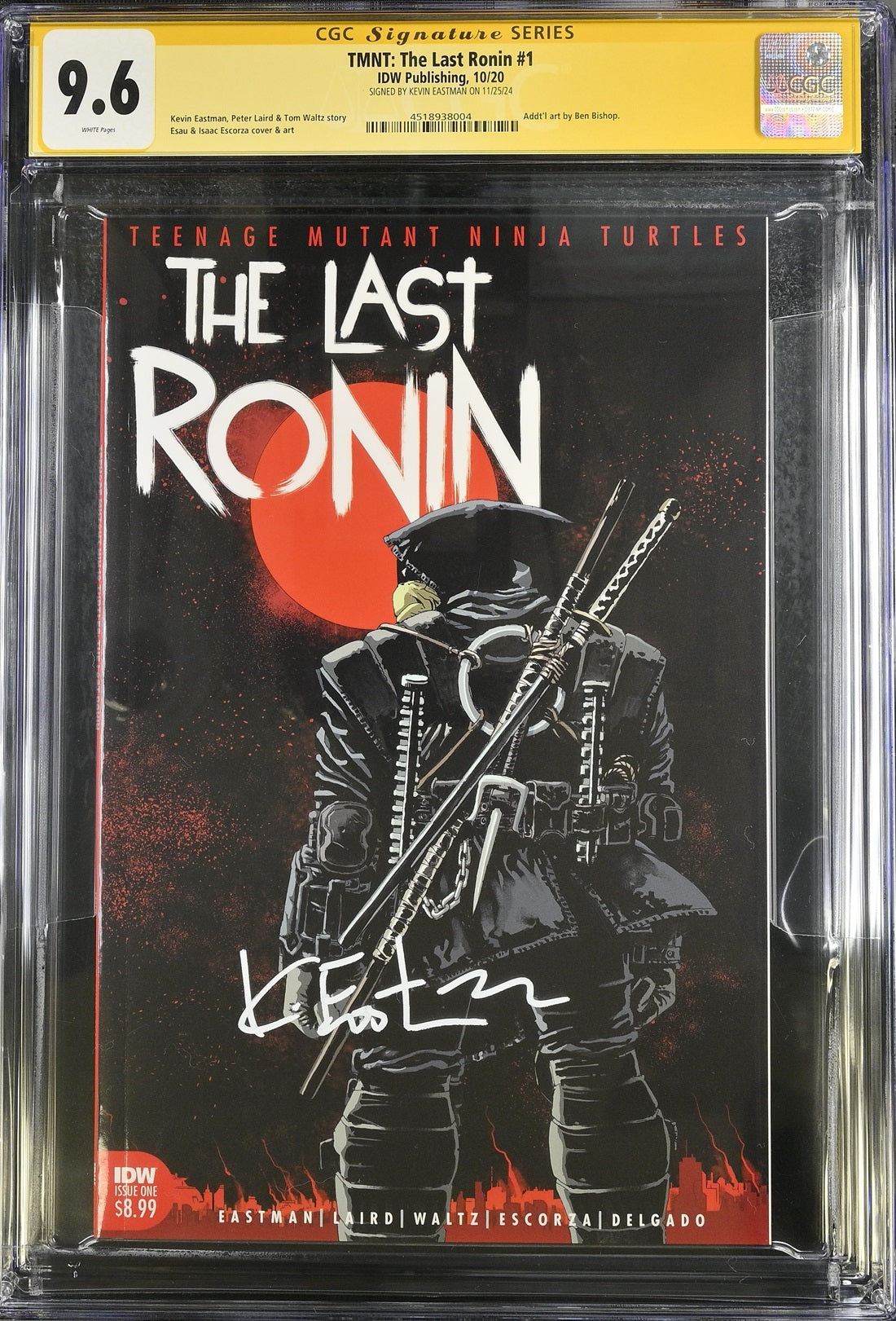 CGC TMNT: THE LAST RONIN #1 (9.6) SIGNATURE SERIES - SIGNED BY KEVIN EASTMAN