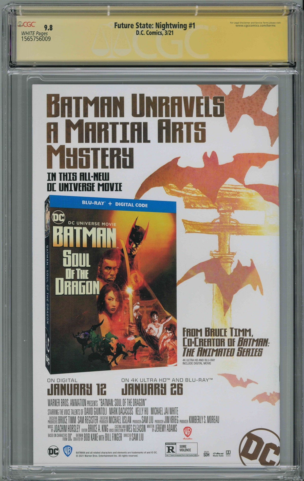 CGC FUTURE STATE NIGHTWING #1 (9.8) SIGNATURE SERIES - SIGNED BY ANDREW CONSTANT & NICOLA SCOTT