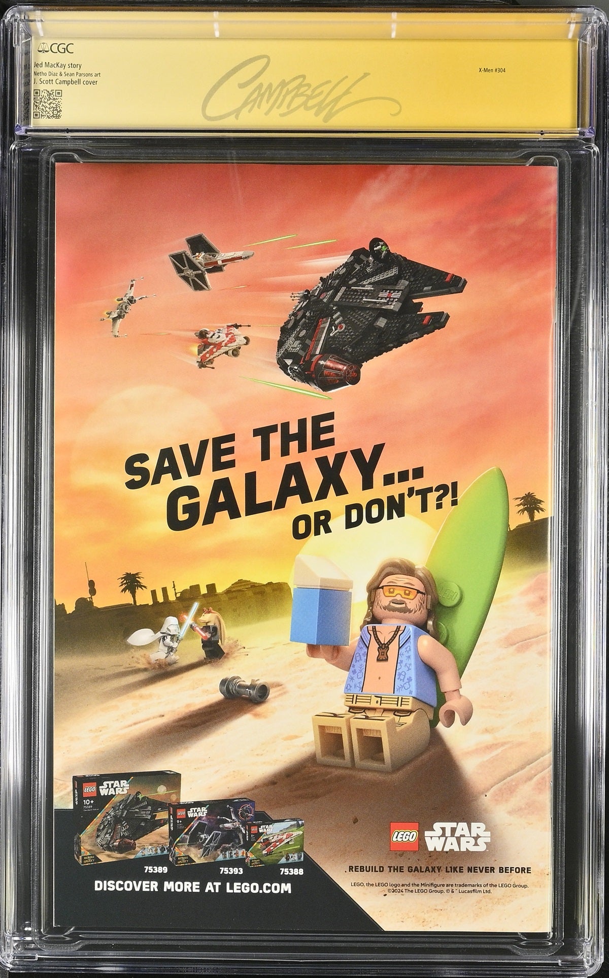 CGC X-MEN (2024) #4 VARIANT EDITION (9.8) SIGNATURE SERIES - SIGNED BY J. SCOTT CAMPBELL