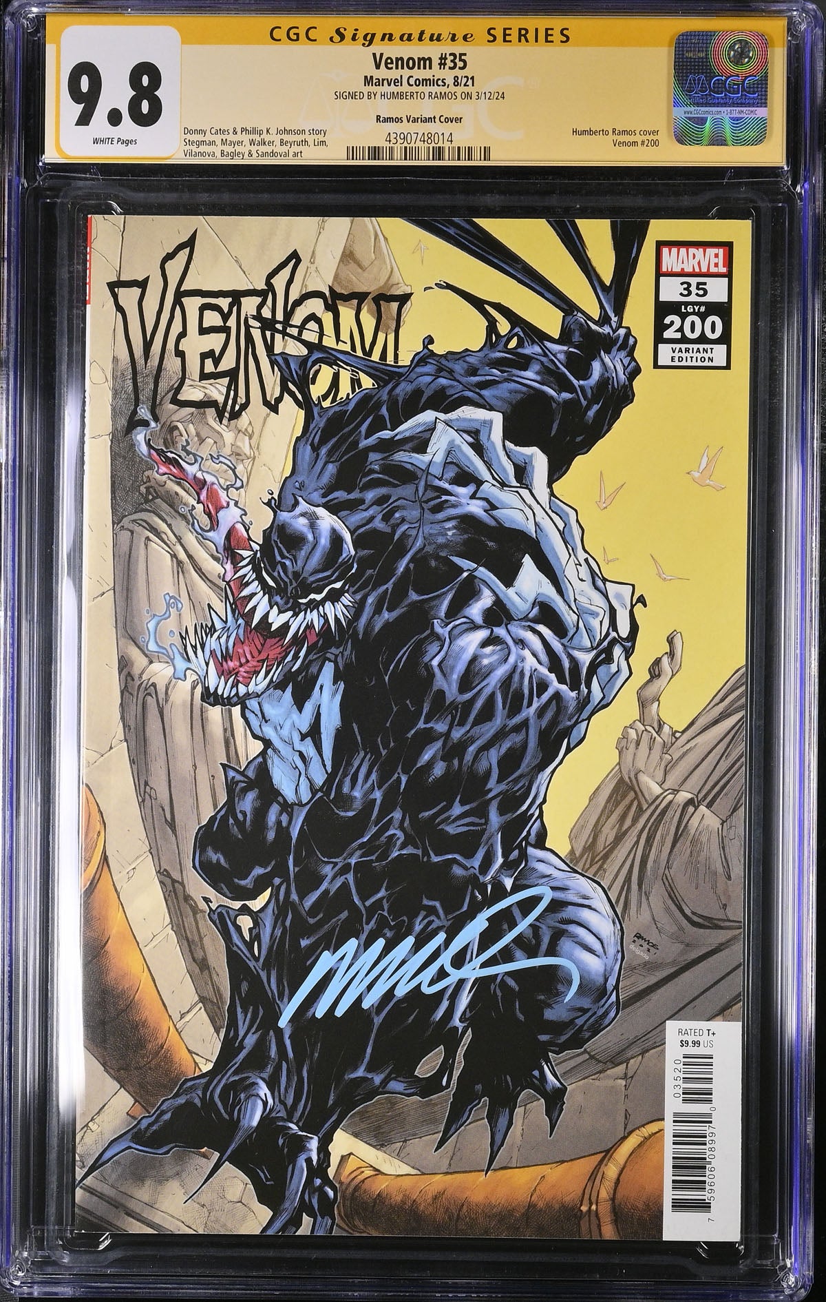 CGC VENOM #35 VARIANT (9.8) SIGNATURE SERIES - SIGNED BY HUMBERTO RAMOS