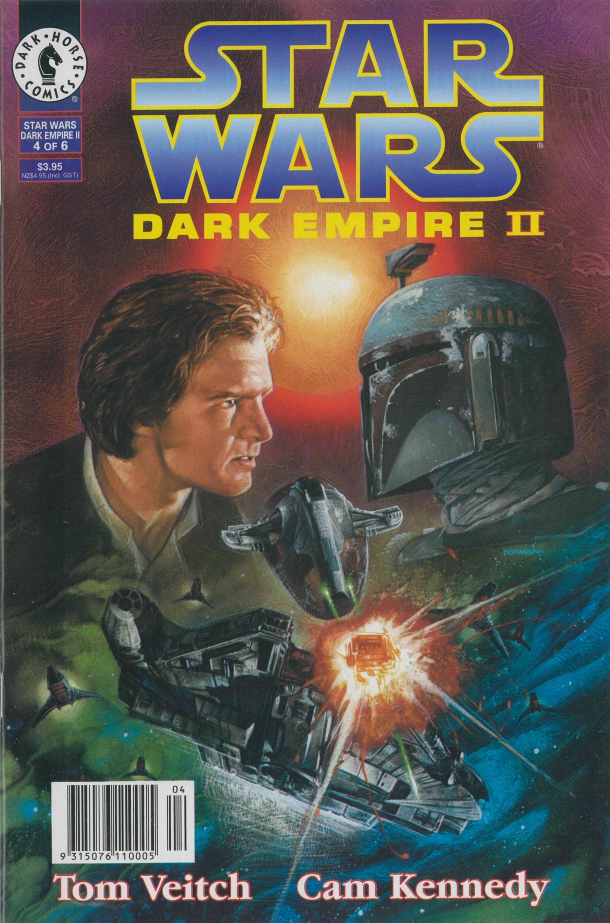 STAR WARS DARK EMPIRE II (1994) #4 AUSTRALIAN VARIANT (VF)
