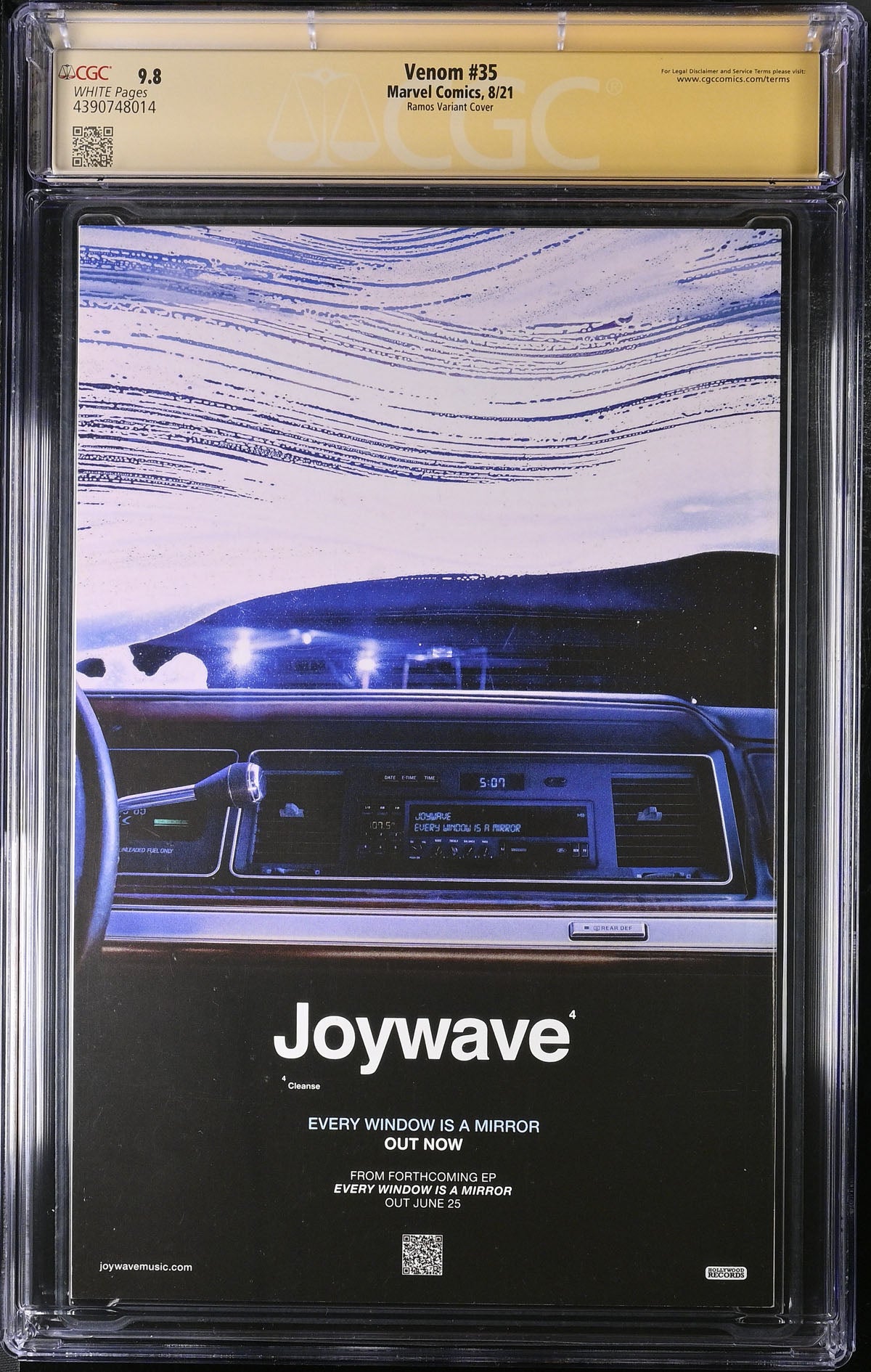 CGC VENOM #35 VARIANT (9.8) SIGNATURE SERIES - SIGNED BY HUMBERTO RAMOS