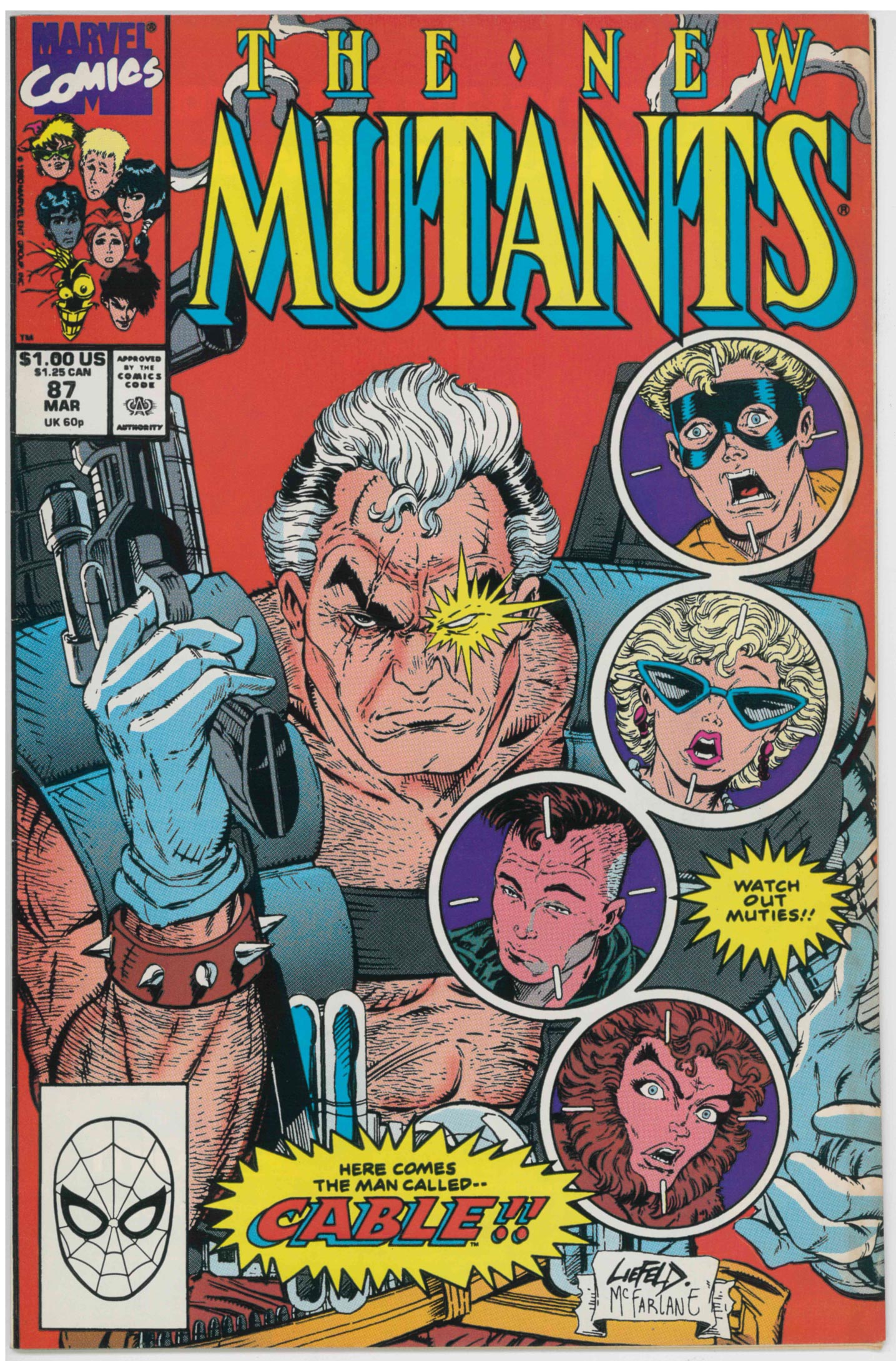 NEW MUTANTS (1983) #87 - FIRST APPEARANCE CABLE (FN/VF)