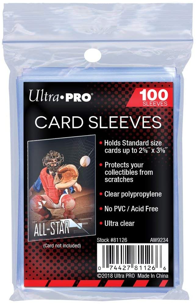 ULTRA PRO CARD SLEEVE 2.5" x 3.5"