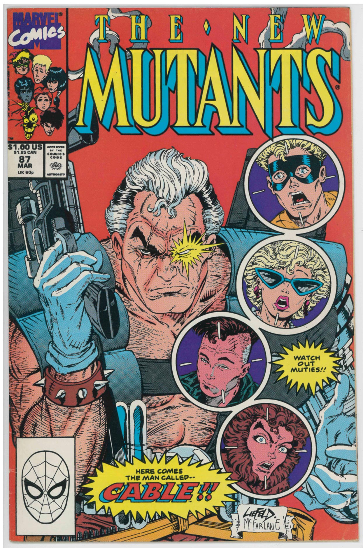 NEW MUTANTS (1983) #87 - FIRST APPEARANCE CABLE (FN)
