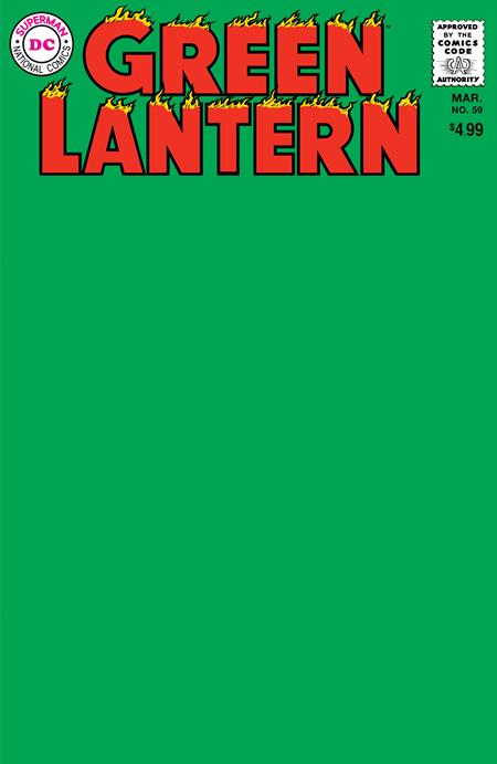 GREEN LANTERN (1960) #59 FACSIMILE EDITION (2024) CVR C BLANK VAR