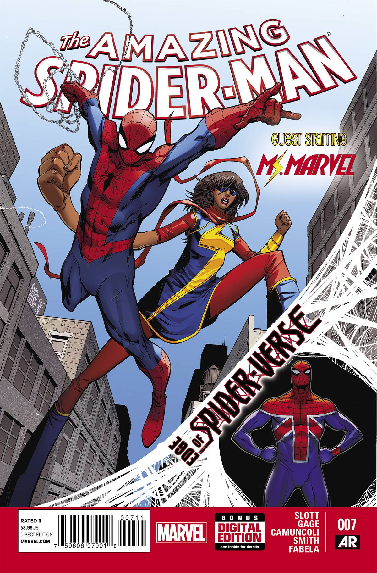 AMAZING SPIDER-MAN VOL 3 (2014) #7 EOSV (FIRST APPEARANCE OF SPIDER UK - BILLY BRADDOCK)
