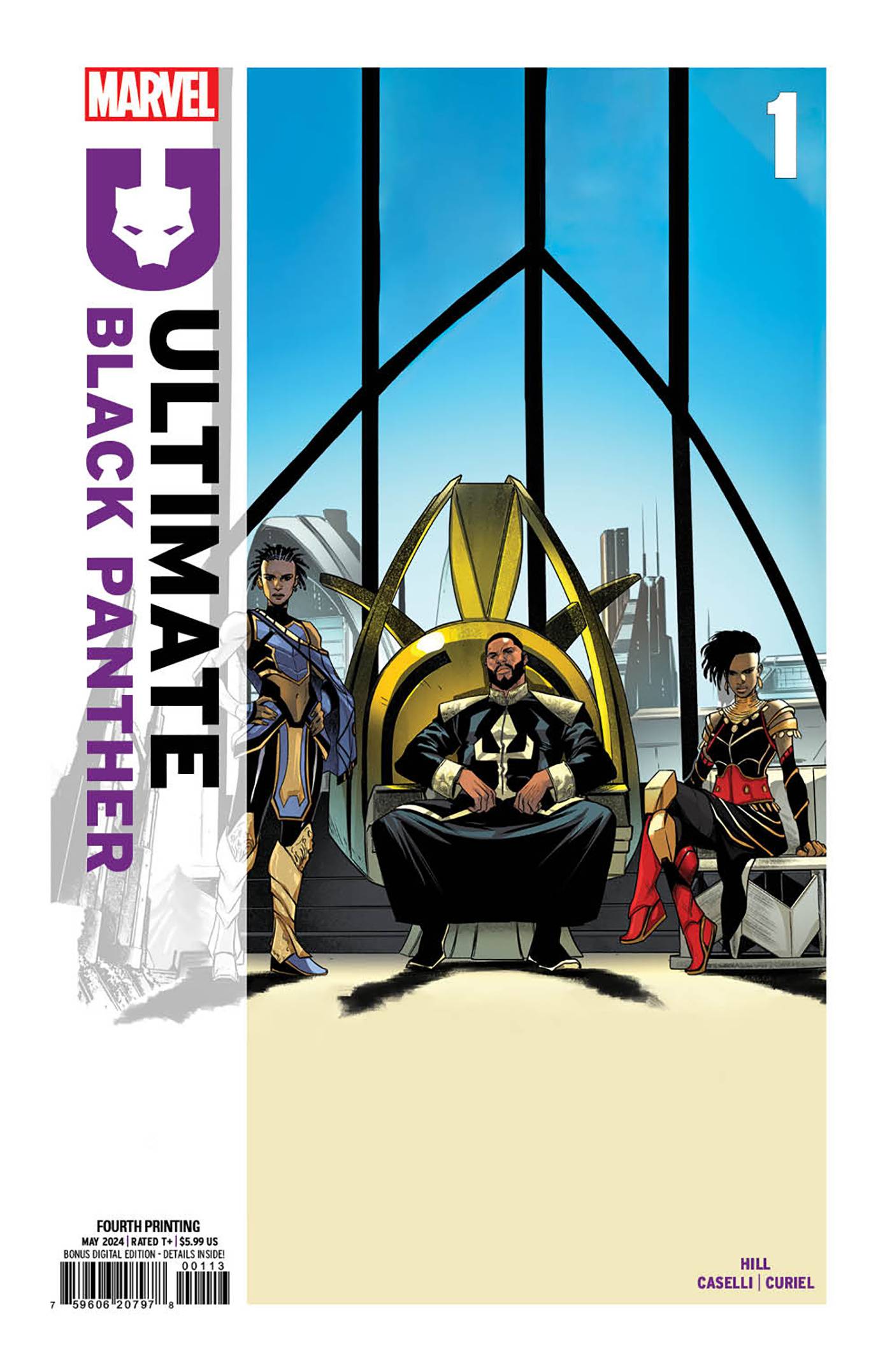 ULTIMATE BLACK PANTHER (2024) #1 4TH PTG STEFANO CASELLI