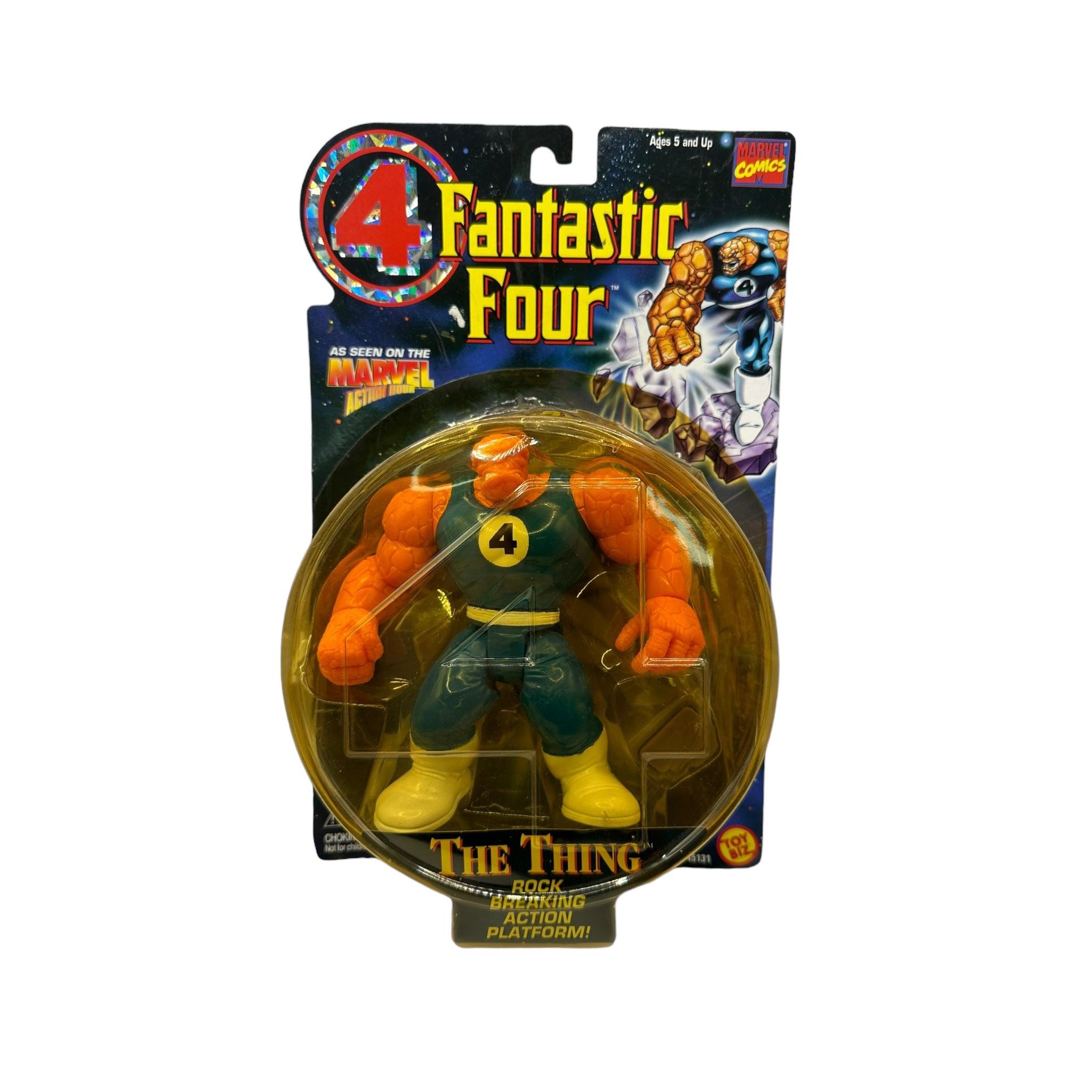 1996 TOYBIZ FANTASTIC FOUR SERIES 4 THE THING AF (YELLOW BUBBLE) - Kings Comics