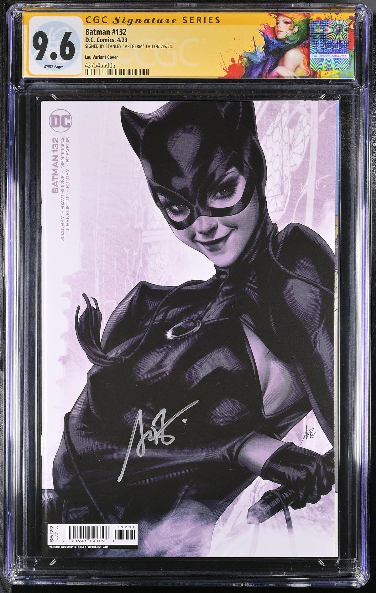 CGC BATMAN VOL 3 #132 LAU VARIANT (9.6) SIGNATURE SERIES - SIGNED BY STANLEY "ARTGERM" - Kings Comics