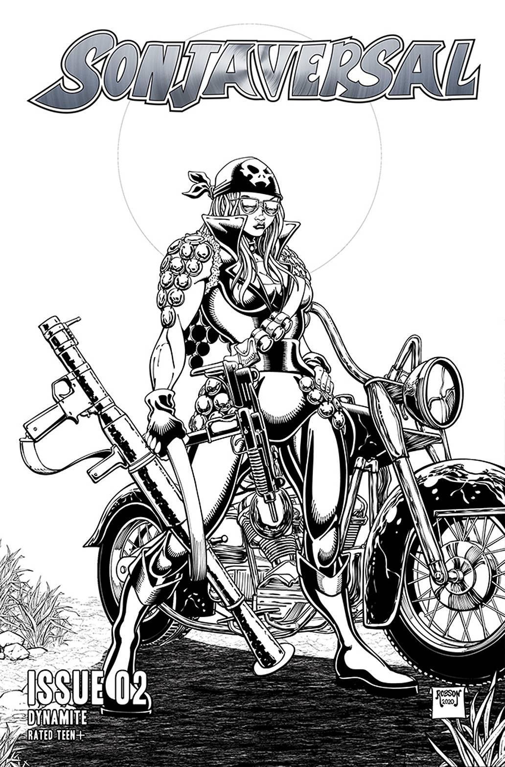 SONJAVERSAL #2 15 COPY ROBSON B&W INCV - Kings Comics