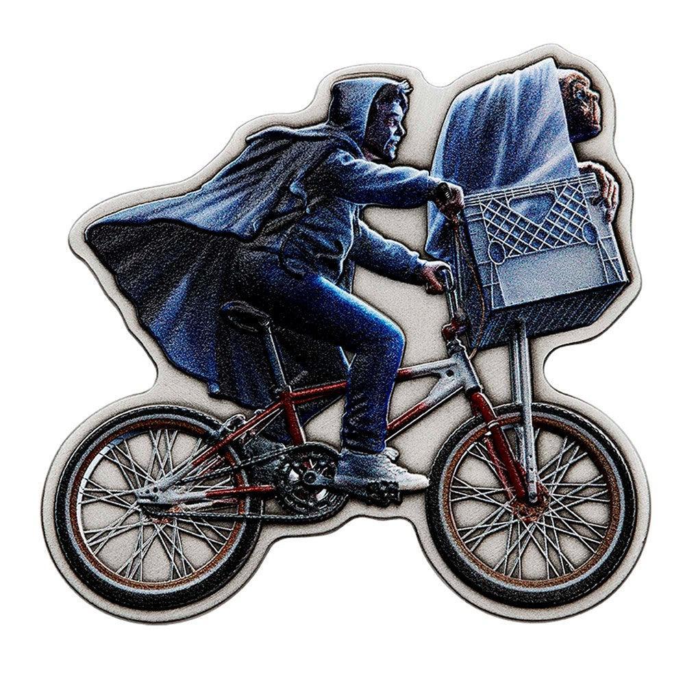 E.T THE EXTRA-TERRESTRIAL 40TH ANNIVERSARY 2022 2oz SILVER BICYCLE SHAPED COIN - Kings Comics