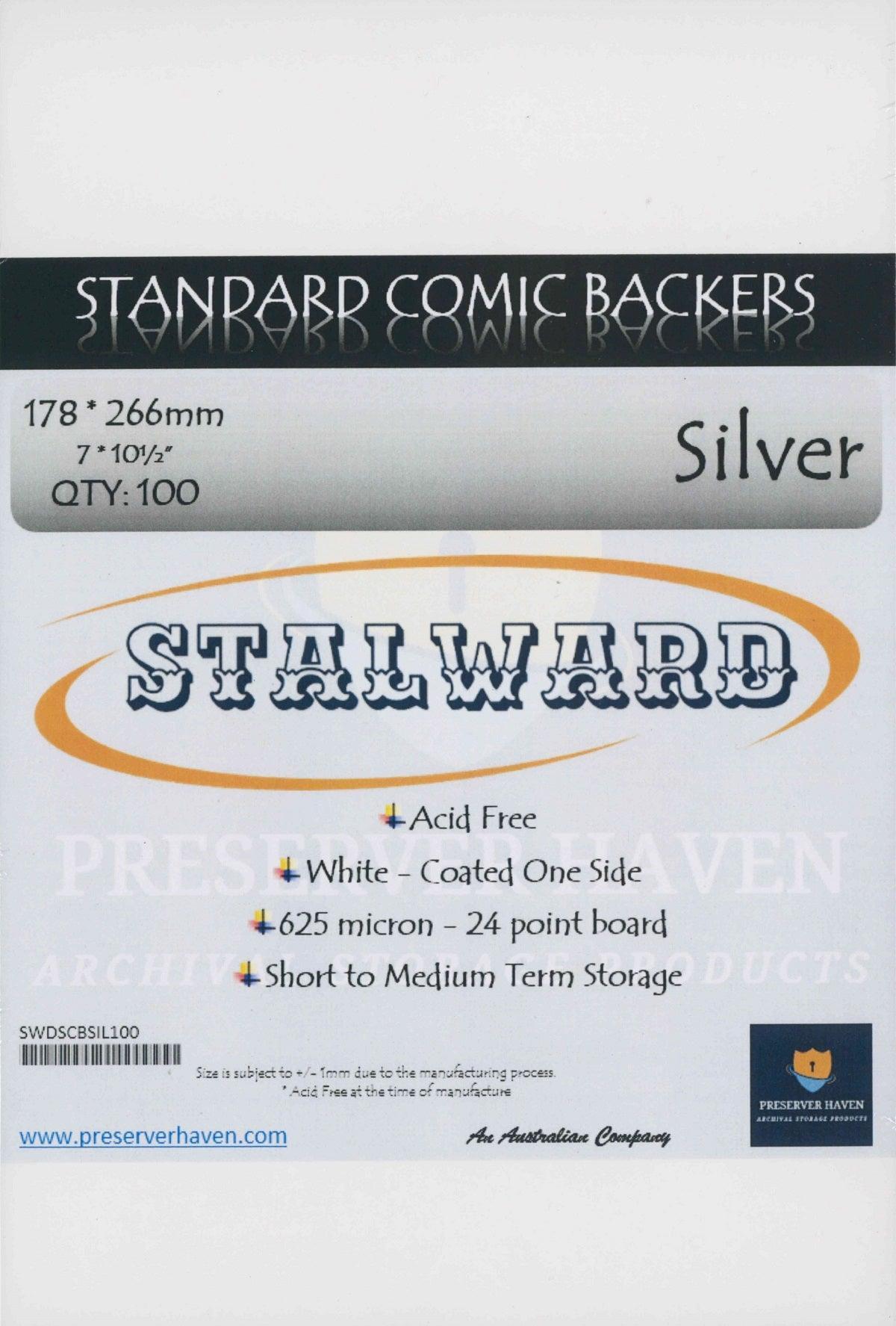 STALWARD BACKING BOARDS - SILVER AGE - Kings Comics