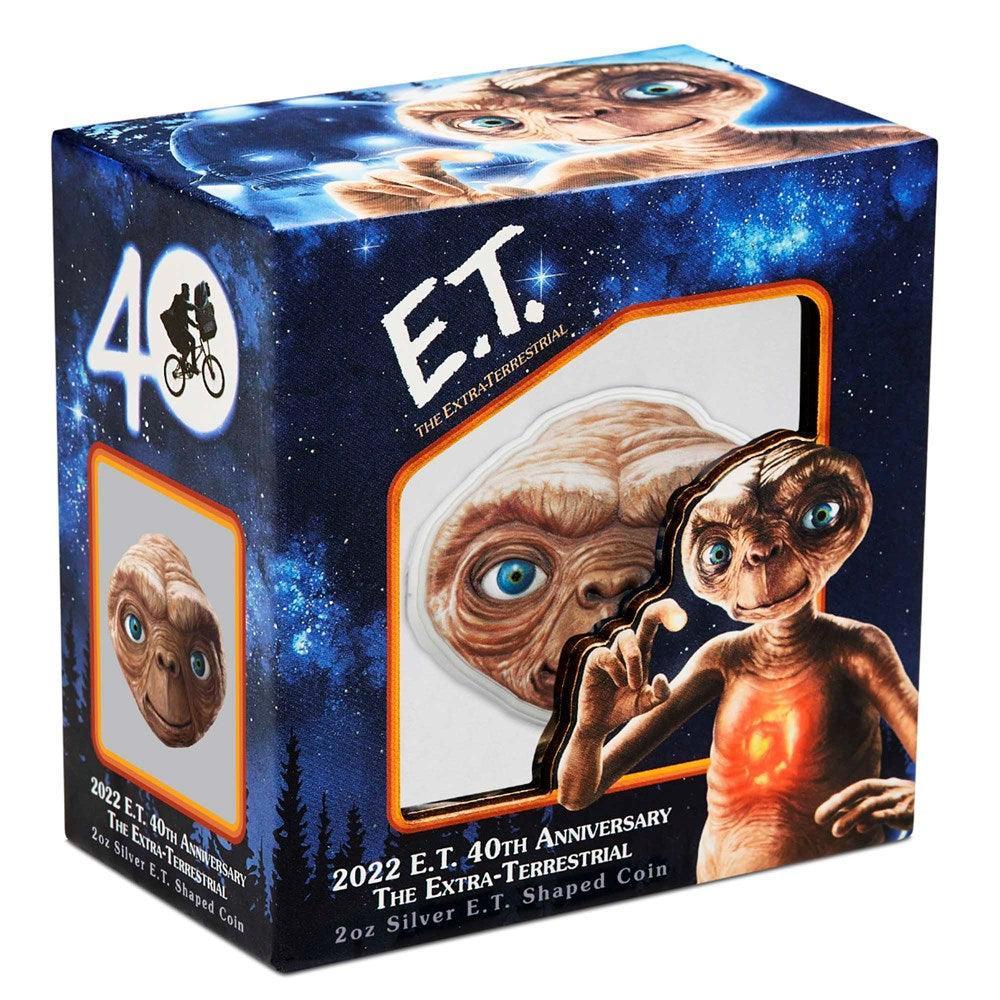 E.T THE EXTRA-TERRESTRIAL 40TH ANNIVERSARY 2022 2oz SILVER SHAPED COIN - Kings Comics