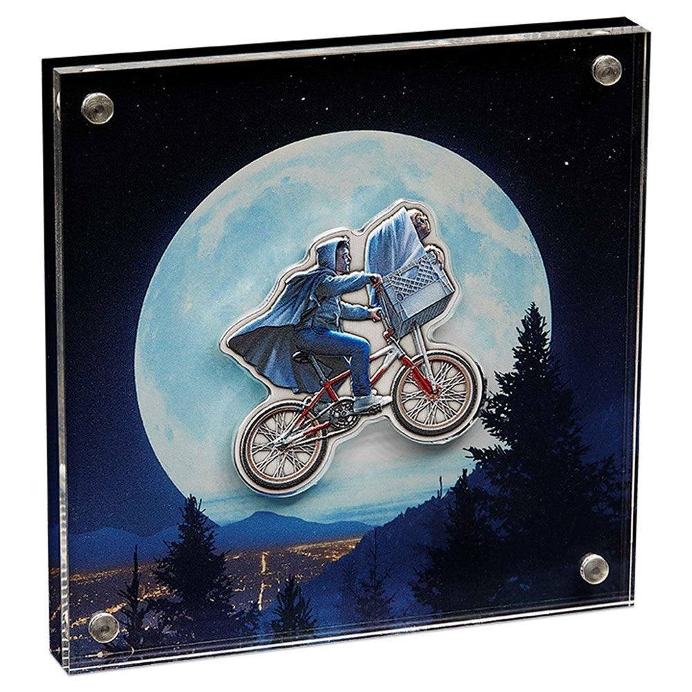 E.T THE EXTRA-TERRESTRIAL 40TH ANNIVERSARY 2022 2oz SILVER BICYCLE SHAPED COIN - Kings Comics