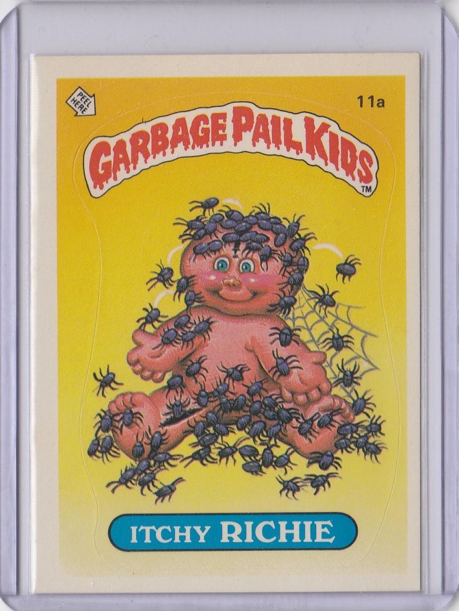 1985 GARBAGE PAIL KIDS GPK SERIES 1 #11A ITCHY RICHIE - Kings Comics
