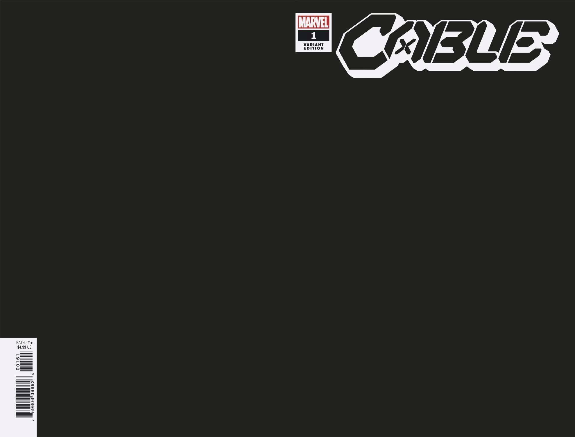 CABLE VOL 4 #1 BLACK BLANK VAR DX - Kings Comics