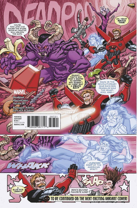DESPICABLE DEADPOOL #287 KOBLISH SECRET COMIC VAR LEG - Kings Comics