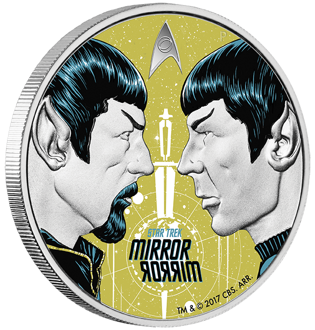 STAR TREK: ORIGINAL SERIES - MIRROR MIRROR 2017 1OZ SILVER PROOF COIN - Kings Comics