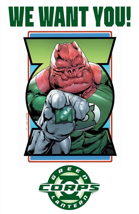 GREEN LANTERN CORPS (2025) #2 CVR E FERNANDO PASARIN & OCLAIR ALBERT RECRUITMENT POSTER ACETATE VAR