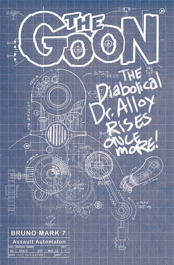 GOON VOL 4 #13 CVR B CARDSTOCK BRUNO BLUEPRINT