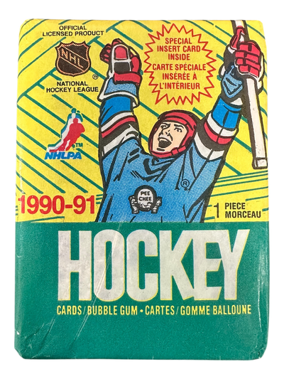 1990-91 O-PEE-CHEE HOCKEY NHL CARD PACK - NO GUM