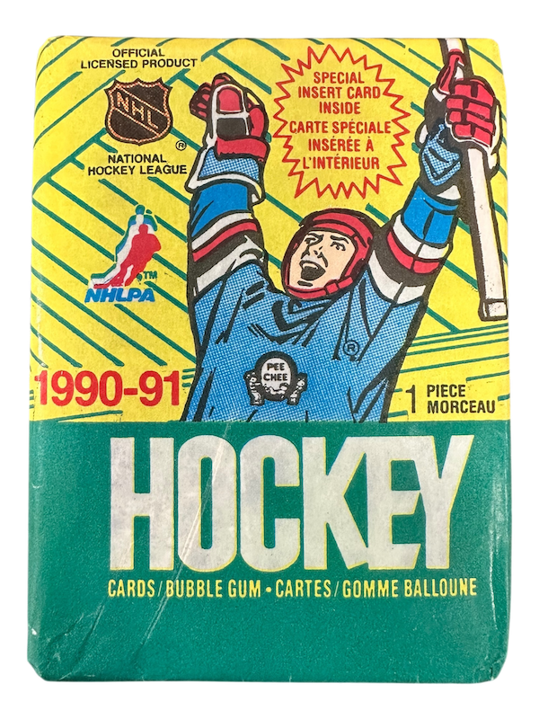 1990-91 O-PEE-CHEE HOCKEY NHL CARD PACK - NO GUM