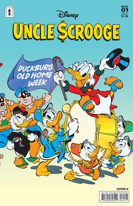 UNCLE SCROOGE FLINTHEART GLOMGOLDS SINISTER SECRET (2025) #1 CVR D INC 1:10 DAAN JIPPES & ULRICH SCHROEDER WRAPAROUND VAR