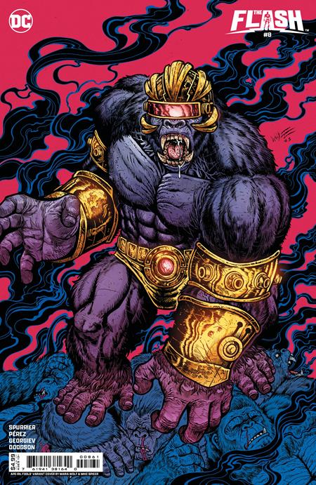 FLASH (2023) #8 CVR D MARIA WOLF APRIL FOOLS GORILLA GRODD CARD STOCK VAR