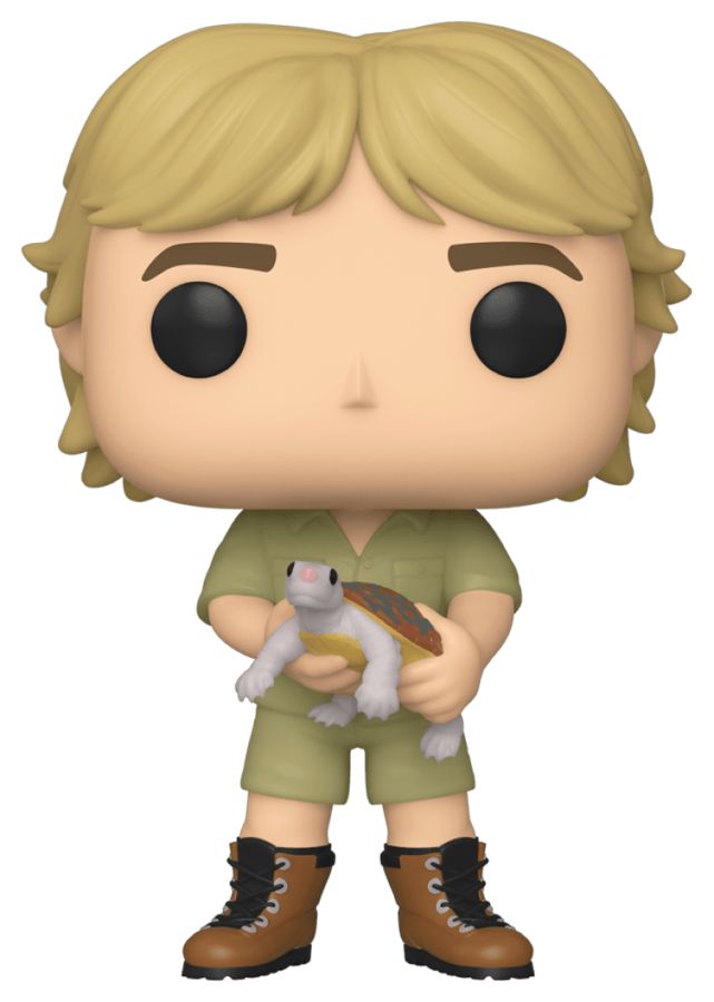 POP TELEVISION AUSTRALIA ZOO STEVE IRWIN (CHASE) WITH TURTLE VINYL FIG