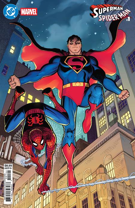 DC MARVEL SUPERMAN SPIDER-MAN (2026) #1 (ONE SHOT) CVR L ARTHUR ADAMS CARD STOCK VAR