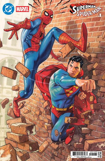 DC MARVEL SUPERMAN SPIDER-MAN (2026) #1 (ONE SHOT) CVR P JOSHUA MIDDLETON CARD STOCK VAR