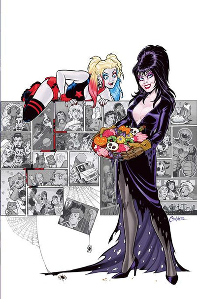 HARLEY QUINN X ELVIRA (2025) #6 CVR L INC 1:20 AMANDA CONNER COOKIES VIRGIN VAR