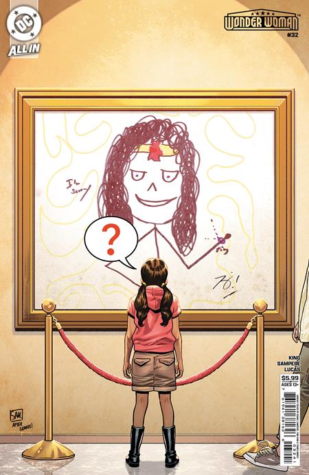 WONDER WOMAN (2023) #32 CVR D DANIEL SAMPERE & TOM KING APRIL FOOLS CARD STOCK VAR