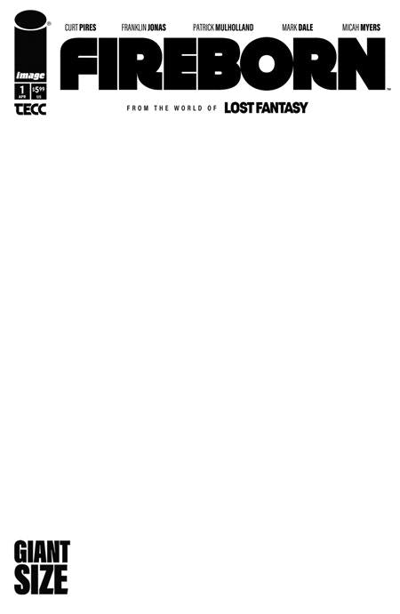 FIREBORN (2026) #1 CVR E BLANK SKETCH VAR
