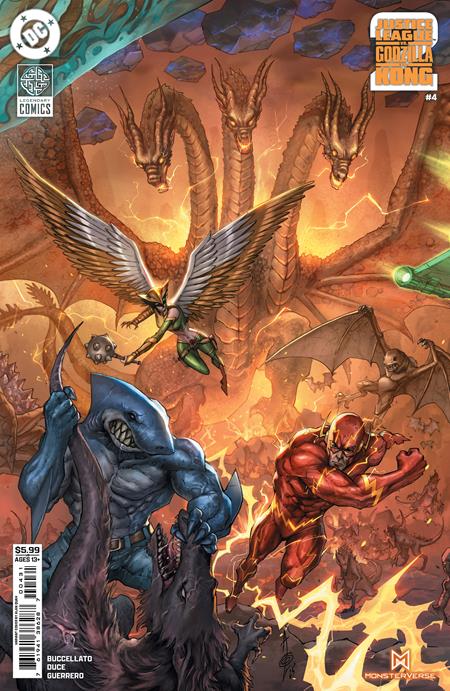 JUSTICE LEAGUE VS GODZILLA VS KONG 2 (2025) #4 CVR C ALAN QUAH CARD STOCK VAR