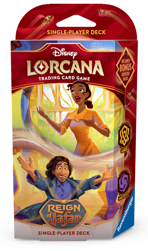 DISNEY LORCANA TCG: S8 REIGN OF JAFAR AMBER/AMETHYST STARTER DECK