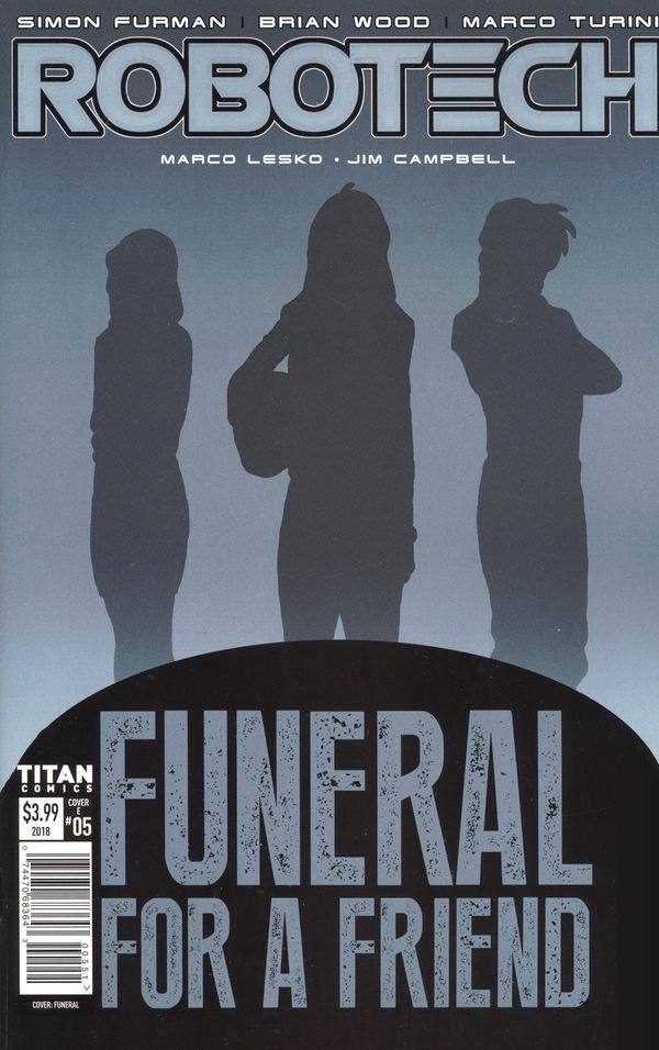 ROBOTECH VOL 3 #5 CVR E FUNERAL VAR