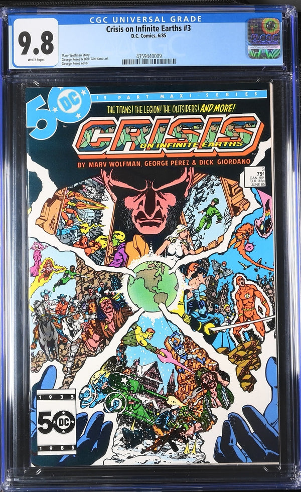 CGC CRISIS ON INFINITE EARTHS (1985) #3 (9.8)