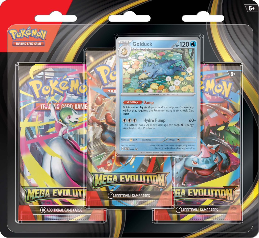 POKEMON TCG: MEGA EVOLUTIONS 1 BLISTER 3 PACK (RANDOMLY ALLOCATED)