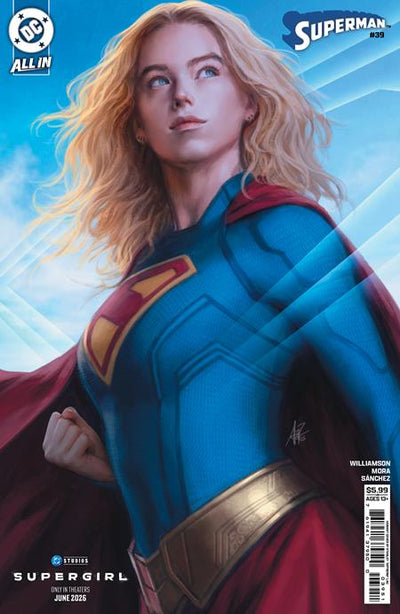 SUPERMAN (2023) #39 CVR E STANLEY ARTGERM LAU SUPERGIRL MOVIE CARD STOCK VAR (THE REIGN OF THE SUPERBOYS)