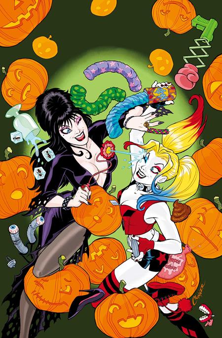 HARLEY QUINN X ELVIRA (2025) #1 CVR G AMANDA CONNER FOIL VIRGIN VAR