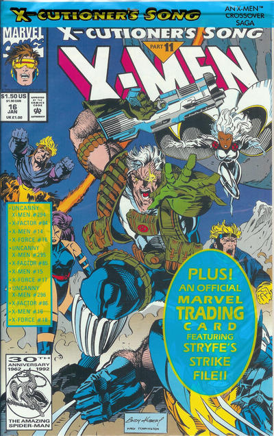X-MEN (1991) #16 POLYBAGGED EDITION  (OPENED CONTAINS CARD)