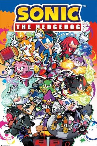 SONIC COMIC CHARACTERS POSTER