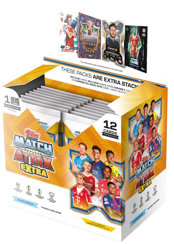 2025-26 TOPPS MATCH ATTAX UEFA CLUB COMPETITIONS SOCCER BOOSTER BOX