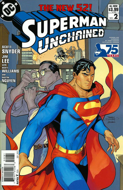 SUPERMAN UNCHAINED #2 75TH ANNIV VAR ED MODERN AGE