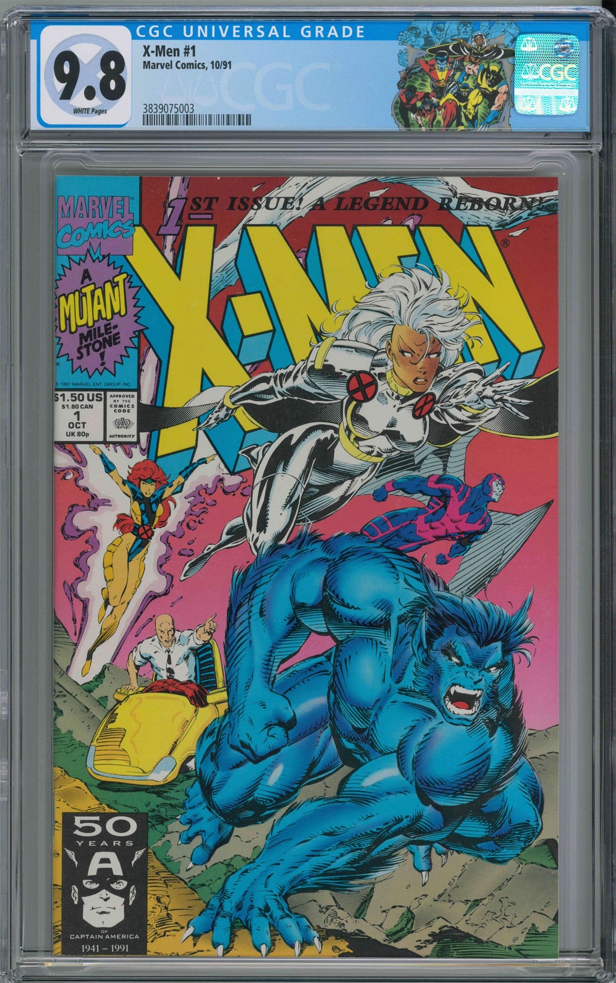 CGC X-MEN VOL 2 #1 BEAST & STORM COVER (9.8)