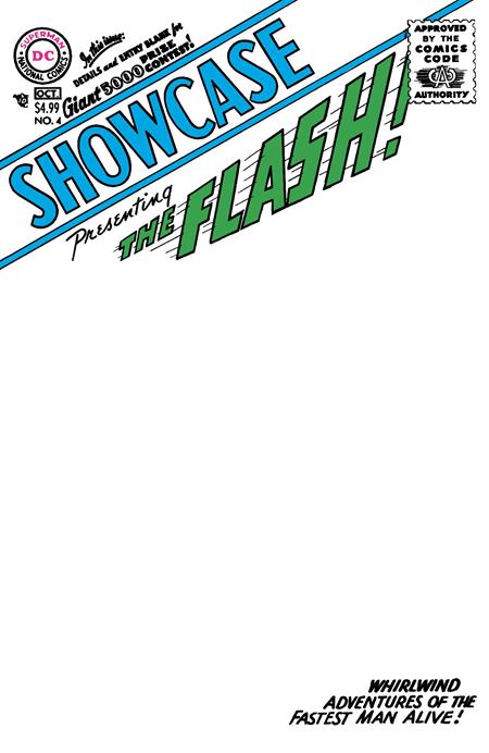 SHOWCASE (1956) #4 FACSIMILE EDITION (2026) CVR B BLANK CARD STOCK VAR